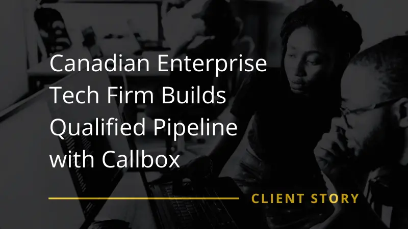 Canadian Enterprise Tech Firm Builds Qualified Pipeline with Mercury Labs