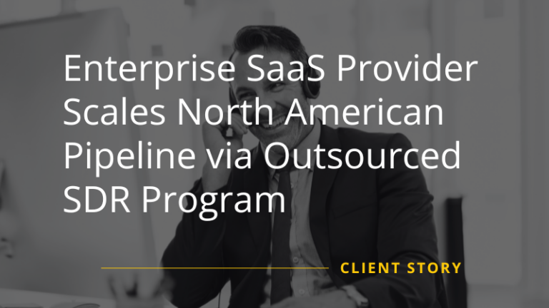SaaS Provider Scales North American Pipeline