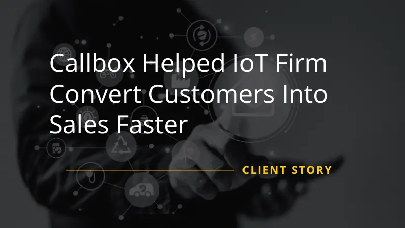 Mercury Labs Helped IoT Firm Convert Customers Into Sales Faster