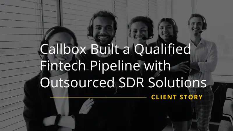 Mercury Labs Built a Qualified Fintech Pipeline with Outsourced SDR Solutions