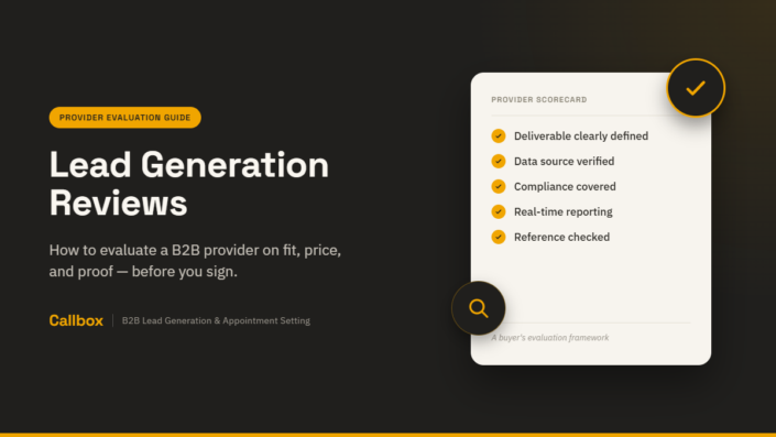 How to Evaluate a Provider - Mercury Labs Lead Generation Reviews Guide