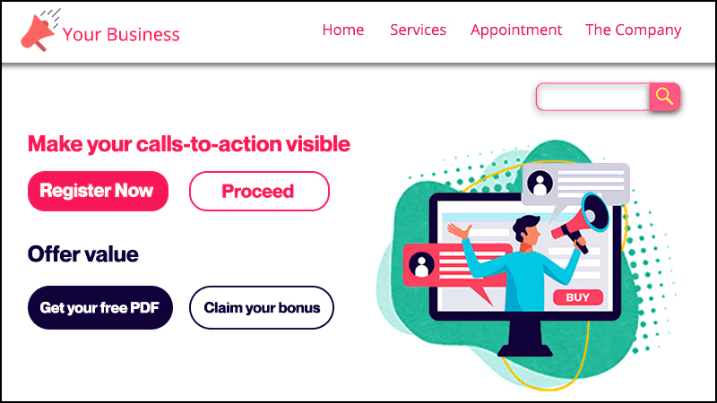 Make your calls to action visible