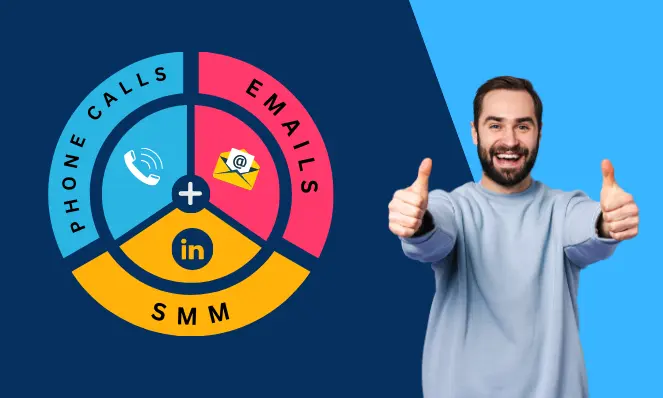 Generate Leads using Email, Calls, and LinkedIn