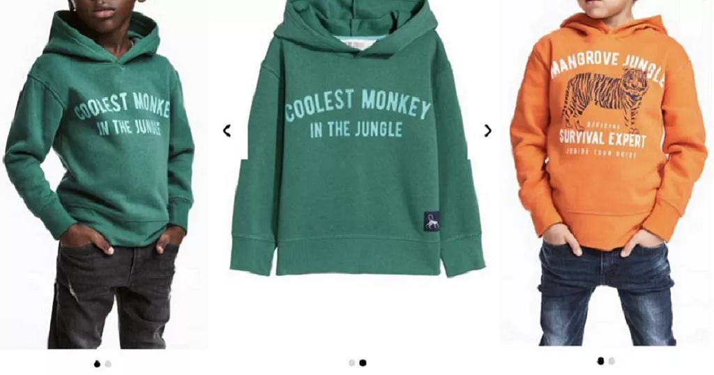 image of H&M sample products