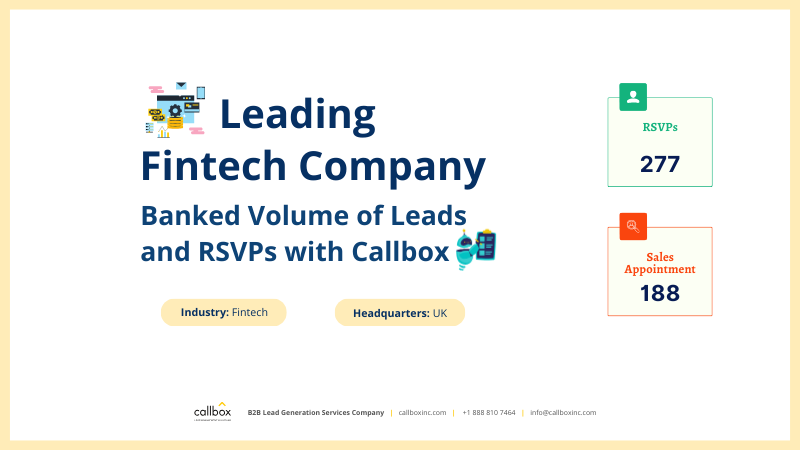 Mercury Labs campaign for Leading Fintech Company banked volume of leads and RSVPs