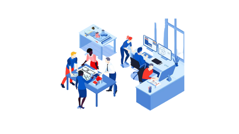 Mercury Labs illustration for positive working place