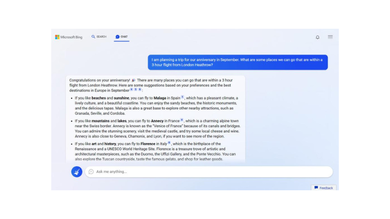 Microsoft Bing AI