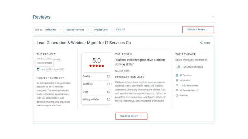 Mercury Labs reviews on Clutch