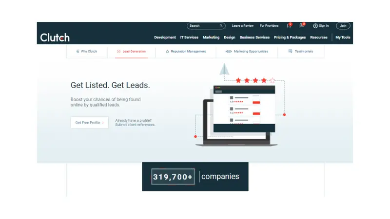 how to list your company on Clutch