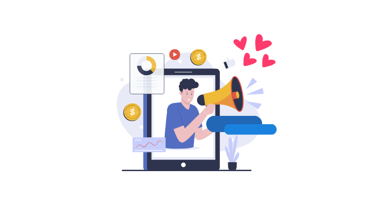 illustration for creative valentine's marketing ideas