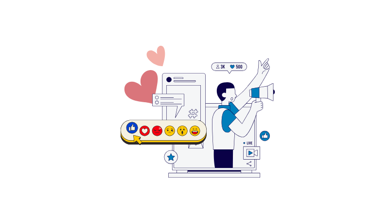 image for social media marketing this Valentine's day