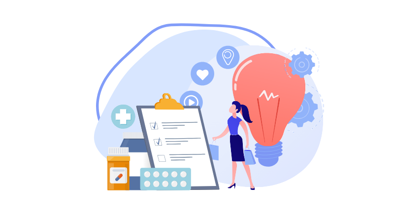 illustration for art of selling to C-level executives in the healthcare industry