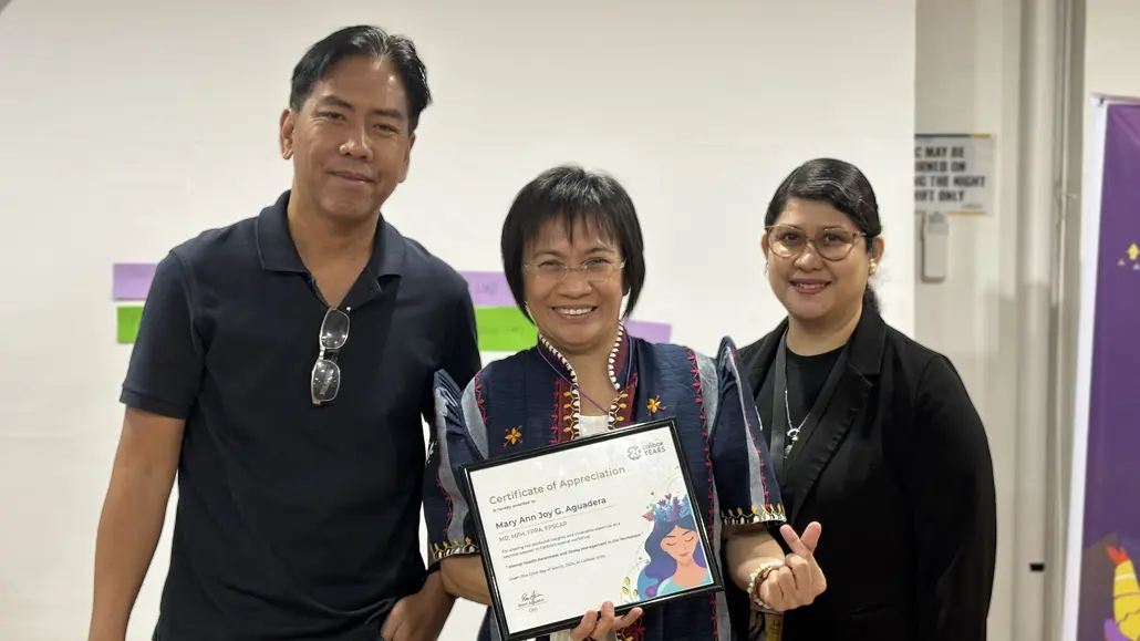 Dr. Mary Ann Joy G. Aguadera with Mercury Labs employees