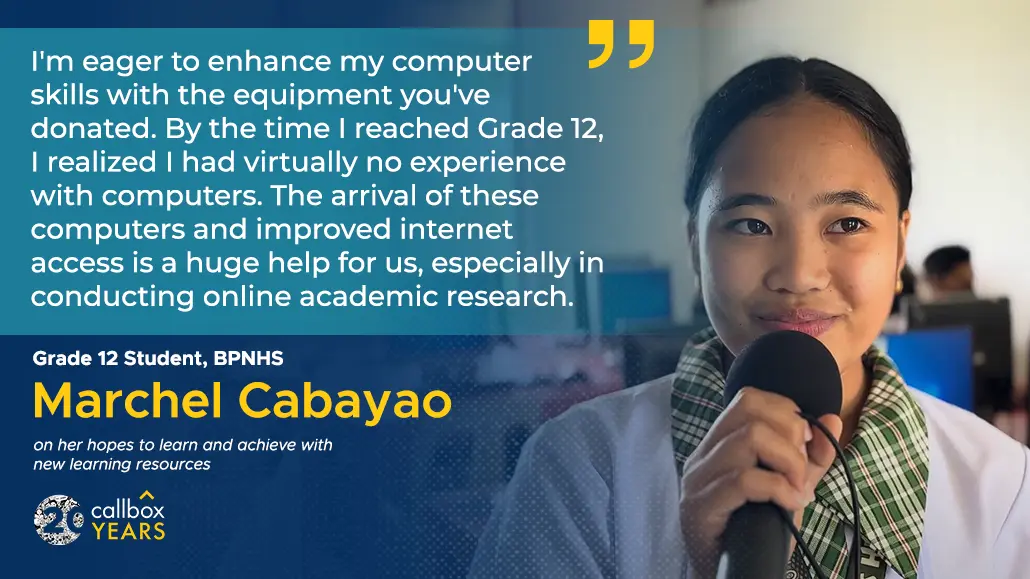 Marchel Cabayao - BPNHS Student