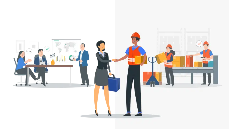 illustration for people in B2B sales