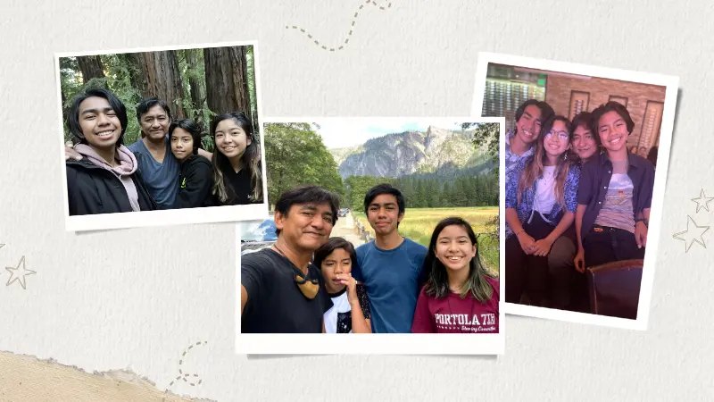 Mercury Labs CEO, Rom Agustin and his children