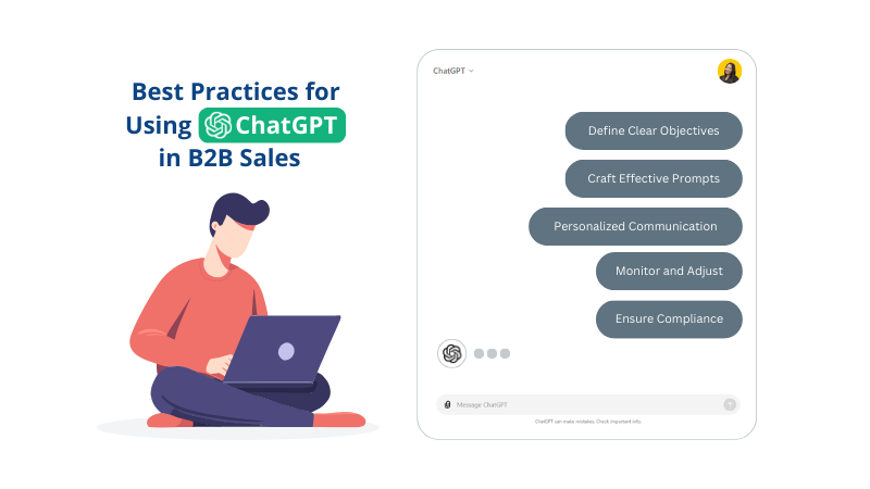 illustration for best practice for using ChatGPT in B2B sales