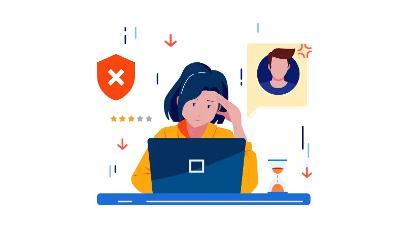 illustration for the disadvantages of outsourcing lead generation