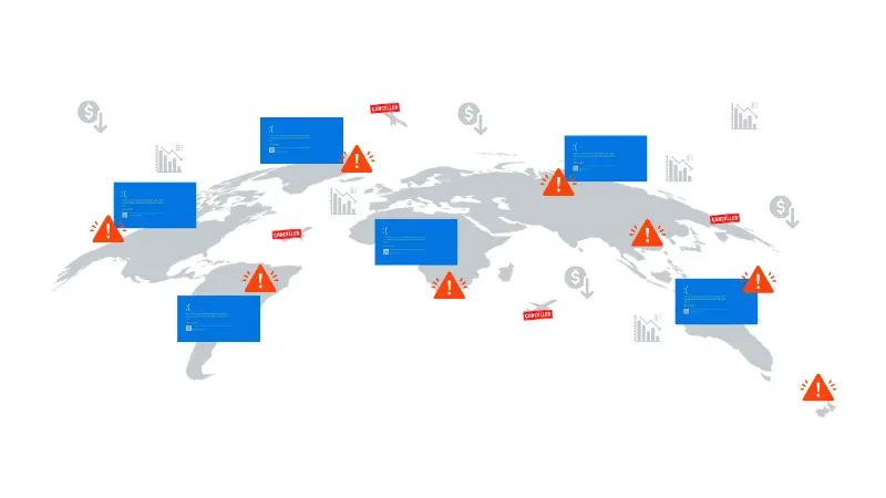 image for impact of Microsoft and CrowdStrike global outage