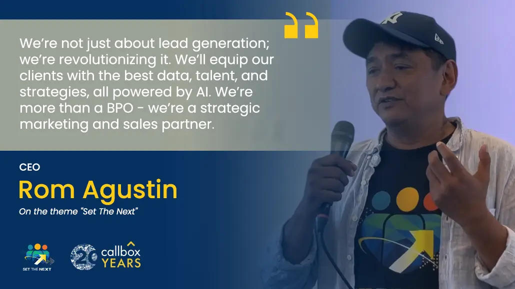 CEO Rom Agustin's vision for the company