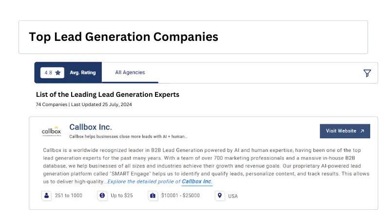 Mercury Labs earn the spot as one of the top lead generation companies from TopDeve