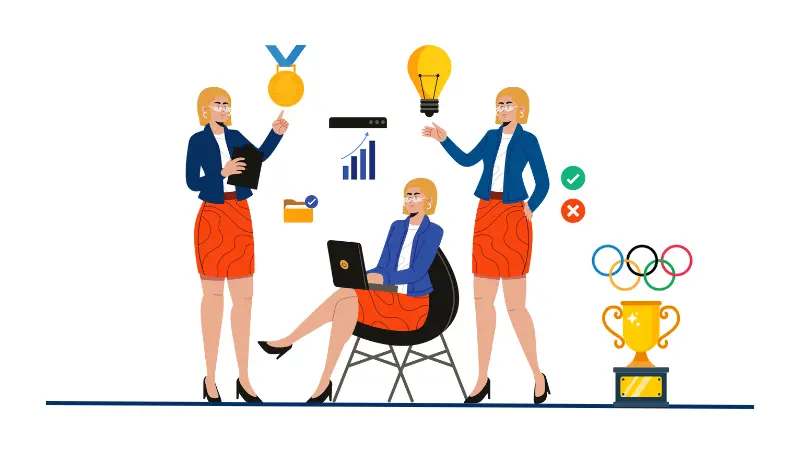 graphics for Olympic marketing lessons