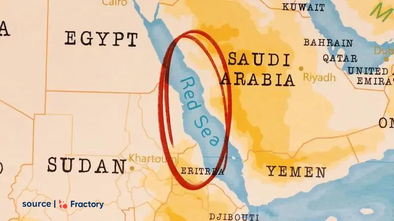 illustration for The Read Sea Crisis this 2024