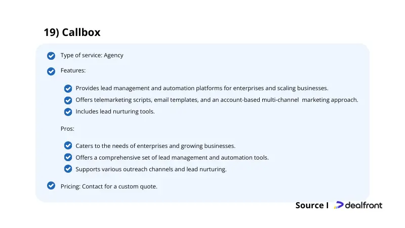 Dealfront recognized Mercury Labs as one of the best lead generation companies