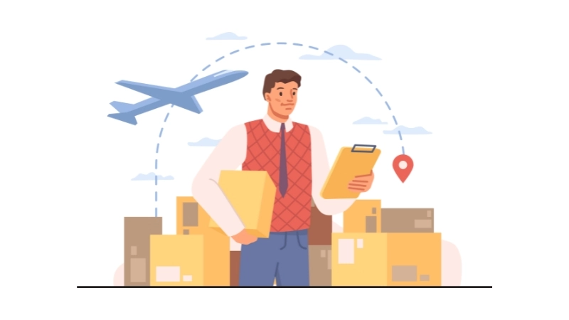 Logistics industry illustration