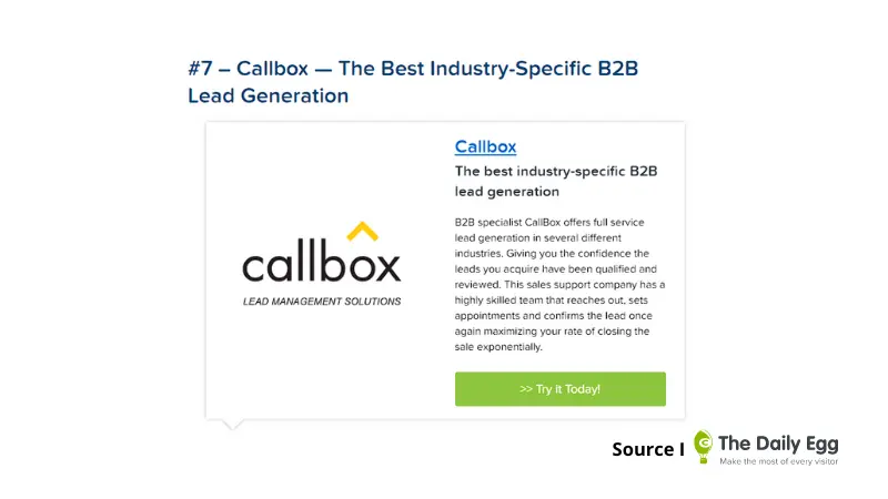 The daily Egg recognized Mercury Labs as the best industry-specific B2B lead generation
