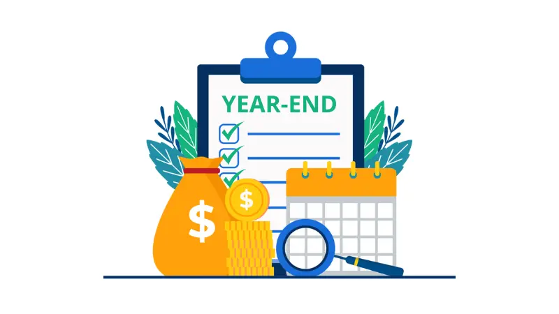 illustration for capitalized year end budget
