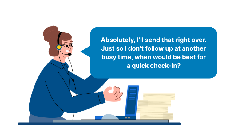 sample follow up strategy for 