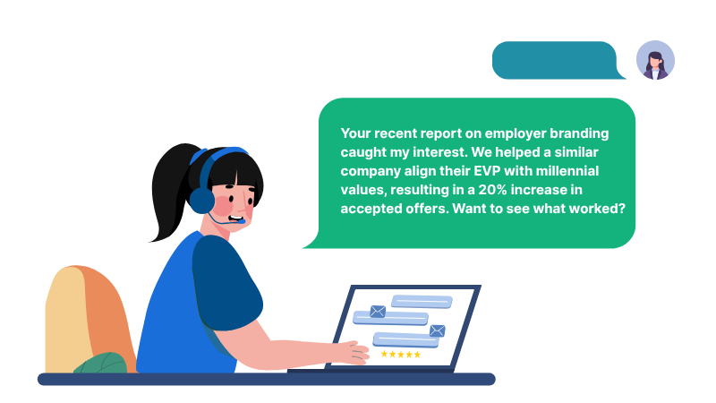 Sales messaging example that work: The Fresh Insight Offer