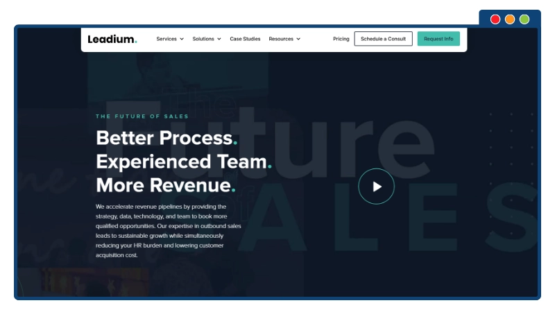 Ledium homepage