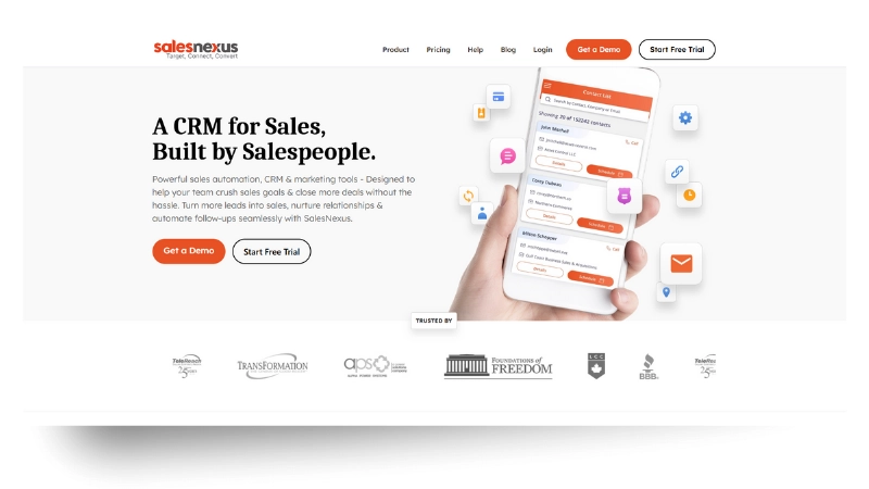 SalesNexus NZ homepage