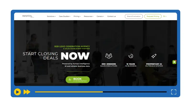Martal Group Homepage