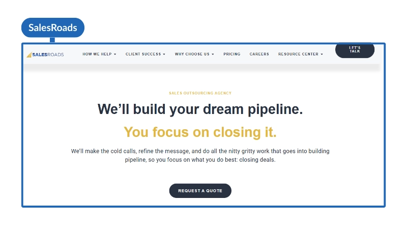 Sales Outsourcing Companies 2026 - SalesRoads
