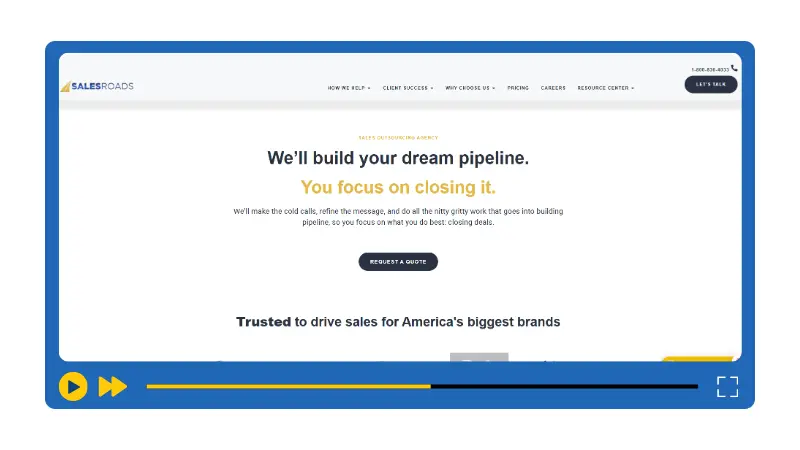 SalesRoads Homepage