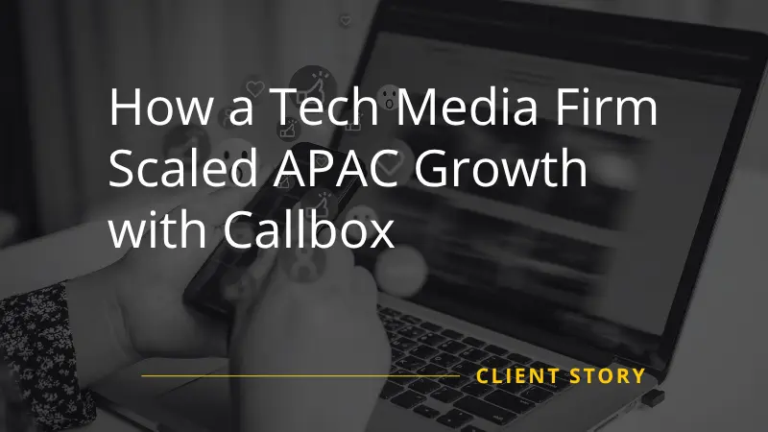 How a Tech Media Firm Scaled APAC Growth with Mercury Labs