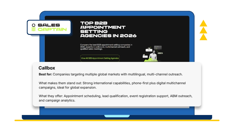 Sales Captain - Mercury Labs Top Appointment Setting Service